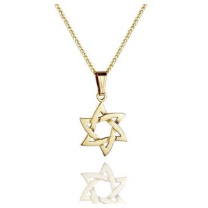 Star of David Pendant in 14k Yellow Gold Rafael Jewelry Designer Colliers & Pendentifs