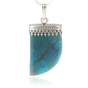Eilat Stone Pendant in Sterling Silver by Rafael Jewelry Colliers & Pendentifs