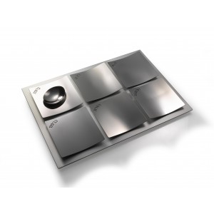Seder Plate with Stainless Steel Square Dishes Laura Cowan Plateaux de Seder