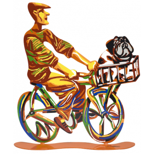 David Gerstein Country Ride Bike Rider Sculpture Art David Gerstein