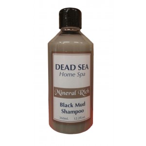 360 ml. Dead Sea Black Mud Shampoo Cosmétiques de la Mer Morte