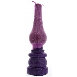 Safed Candles Oil Lamp Havdalah Candle with Purple and Violet Ensembles de Havdala