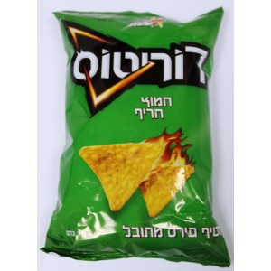 Elite Doritos Corn Chips with Sour and Spicy Flavoring (70gr) Nourriture Israélienne Casher