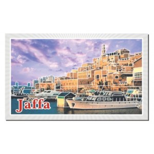 Metallic Magnet with White Outlines and Jaffa Image Magnets