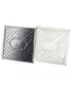 10cm Outlet Covers in Silver and White Plastic with 24 Pieces and Case Décorations d'Intérieur