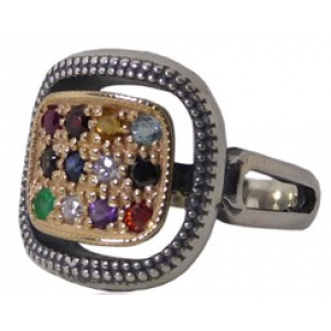 Hoshen Ring in Sterling Silver  Bijoux Juifs