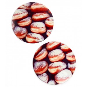 Coasters with Doughnut Design in Set of Four Coasters