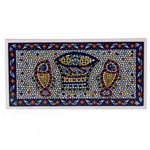Armenian Ceramic Mosaic Fish Wall Hanging Tile Bénédictions de Poche