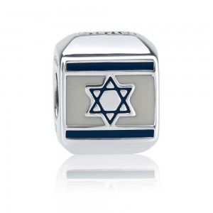 Flag of Israel Bracelet Charm by Marina Jewelry Jour d'indépendance d'Israël