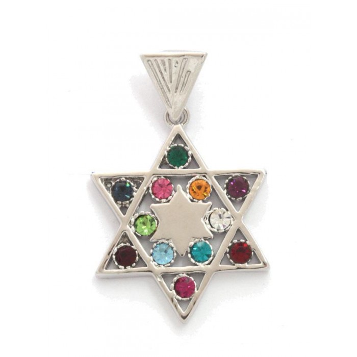 Star of David with Hoshen Gemstones