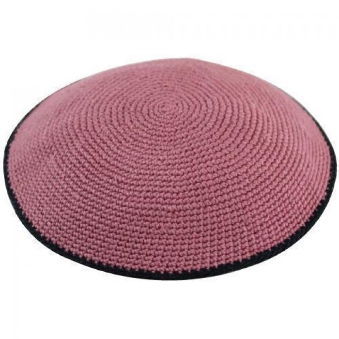Knitted Kippah in Red