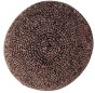 Brown and Black Knitted Kippah with Splatter Paint Design