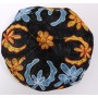Bukharian Kippah with Detailed Designs and Embroidery