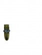 Small Brass Bullet Pendant with Paratrooper’s Insignia in Silver