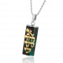 Ani L'Dodi  Necklace Eilat Stone with Gold and Silver